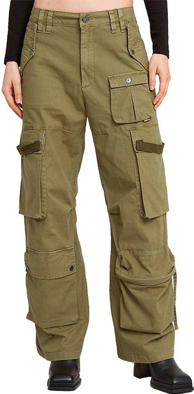 Cargobroek Mega - Ensis Green - 68% Katoen 30% Recycled Katoen 2% Elastaan