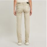G-Star - Midge D26366-C096-D848 - Slanke Rechte Broek - Beige - Casual - Katoen