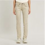 G-Star - Midge D26366-C096-D848 - Slanke Rechte Broek - Beige - Casual - Katoen