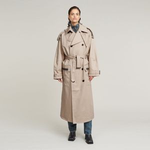 Macro - Balloon - Trenchcoat - Beige - Dames