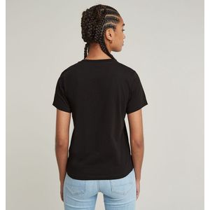 G-Star RAW T-shirt Nifous - Dk Black - Klein Logoborduursel