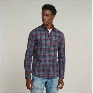 G-star bristum 2.0 slim shirt ls overhemd multi colour