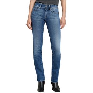 G-STAR Midge Slim Straight Jeans voor dames, Blauw (Faded Blue Stream D26424-d760-h073), 27W / 30L