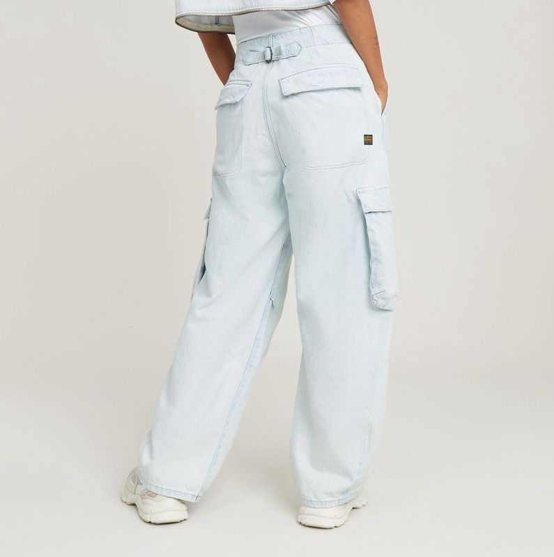 Balloon Cargo Jeans - Lichtblauw - Dames