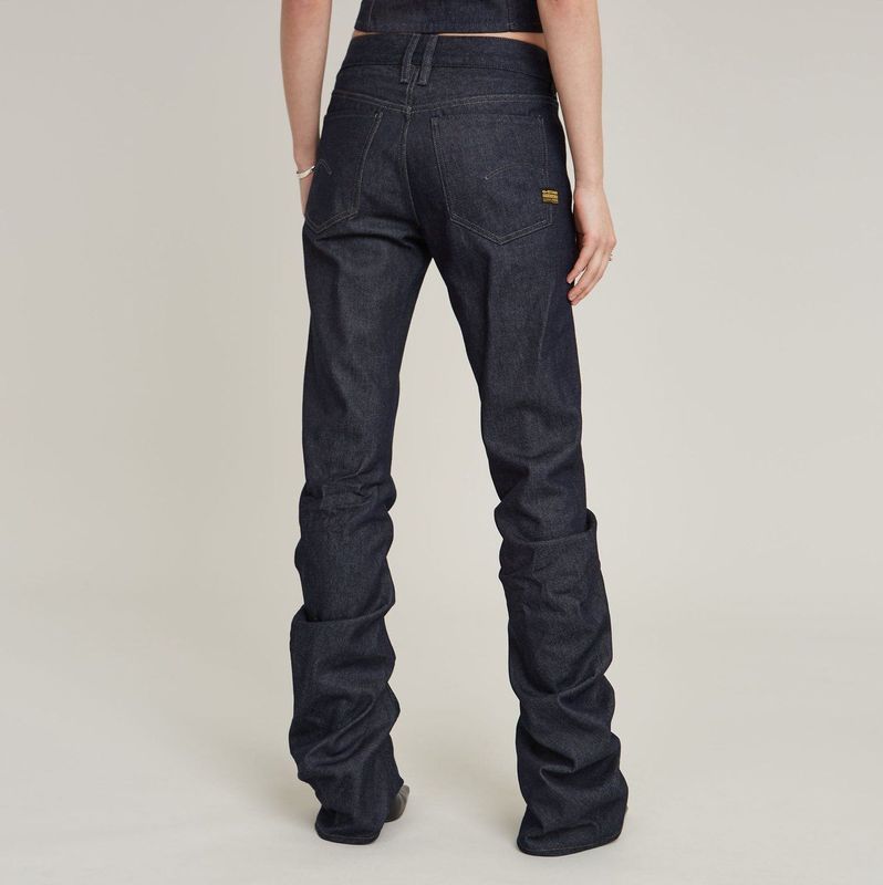 G-Staq - Low Bootcut Jeans - Donkerblauw - Dames