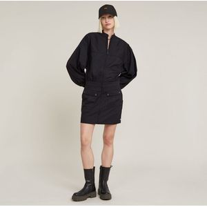 Macro Balloon Jurk - Zwart - Dames