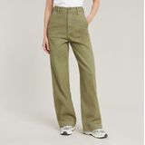 G-Star - Deck 2.0 High Loose Chino - Khaki Groen - Katoen - Dames
