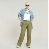G-Star - Deck 2.0 High Loose Chino - Khaki Groen - Katoen - Dames