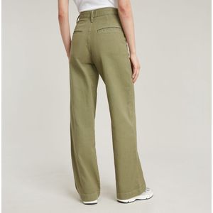 G-Star - Deck 2.0 High Loose Chino - Khaki Groen - Katoen - Dames