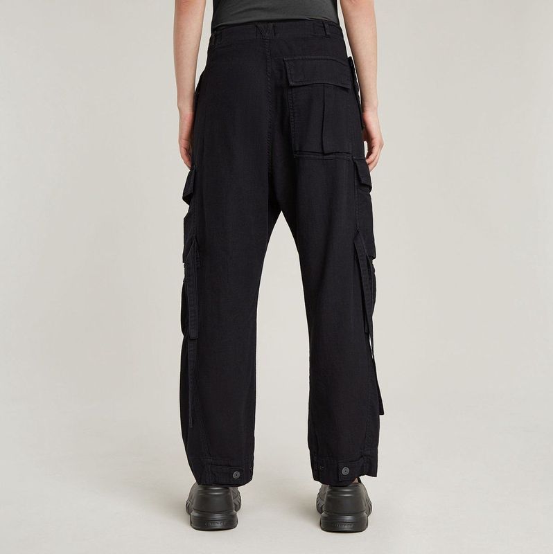 Cargobroek - Summer Snow - Jeans - Dk Black - 50% Katoen, 50% Recycled Katoen
