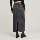 G-STAR - Viktoria Snaps - Spijkerrok - Eolith Grey - Katoen - High Waist