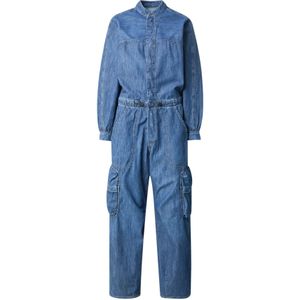Balloon - Jumpsuit - Midden Blauw - Dames