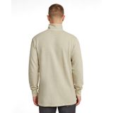 G-star - Overdyed Half Zip - T-shirt - Groen - 100% Biologisch Katoen