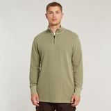 G-STAR - Overdye Trui - Lichtgrijs - 100% Biologisch Katoen - Relaxed Fit