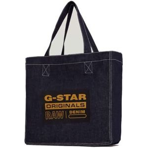 G-Star RAW Big Tote Bag Shopper, uniseks, blauw (Raw Denim D26453-E023-001), blauw (Raw Denim D26453-e023-001), één maat, Blauw (Raw Denim D26453-e023-001), Eén maat