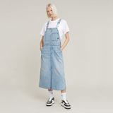 G-STAR RAW Dames midi-jurk Dungaree casual jurk, blauw (Sun Faded Cloudburst D24351-d536-g339), XXS