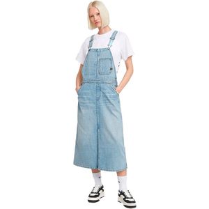 G-STAR RAW Midi Dungaree Kleid - Vrijetijdsjurk - Blauw - Katoen