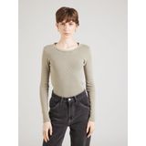 G-star - Overdyed Slim T-shirt - Zwart - Biologisch Katoen - Lange Mouwen