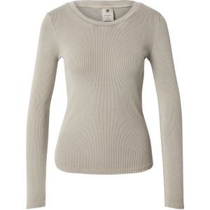 G-star - Overdyed Slim T-shirt - Zwart - Biologisch Katoen - Lange Mouwen