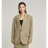 G-STAR - Boyfriend - Blazer - Kaki - Wijde Pasvorm