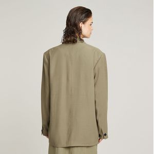 Blazer - Big Boyfriend - Zwart - Viscose - Oversized Pasvorm