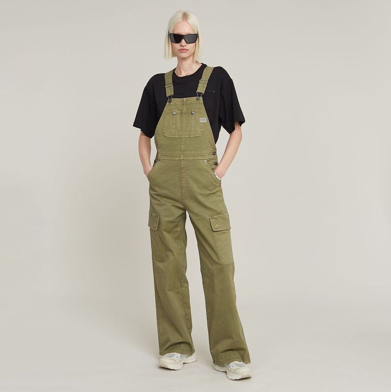 G-STAR RAW - Dames Straight Dungaree - Jumpsuit