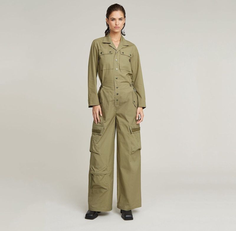 Cargo - Jumpsuit - Groen - Dames