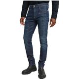 G-STAR - Jeans - Blauw - Katoen - Ritssluiting, Ingezette Zakken