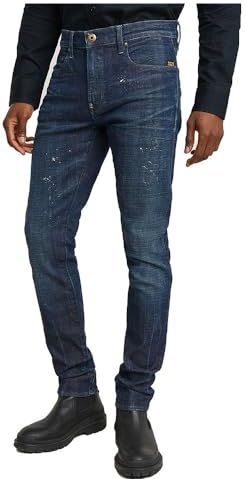 G-STAR - Jeans - Blauw - Katoen - Ritssluiting, Ingezette Zakken