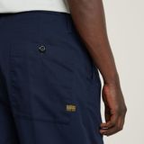 Pleated Chino - Donkerblauw - Relaxed Tapered - Heren