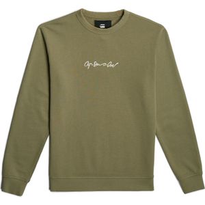 G-star - G-script Logo - Sweatshirt - Zwart - Biologisch Katoen