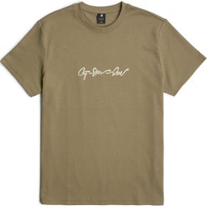G-Star RAW G-script regular tee, groen (Ensis Green D25150-c812-6057), XS
