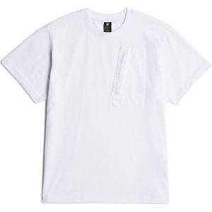G-STAR - Outdoor Woven Pocket - T-shirt - Wit - Heren