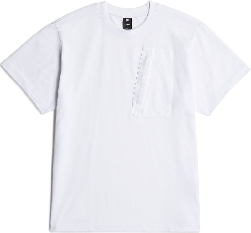 G-STAR - Outdoor Woven Pocket - T-shirt - Wit - Heren