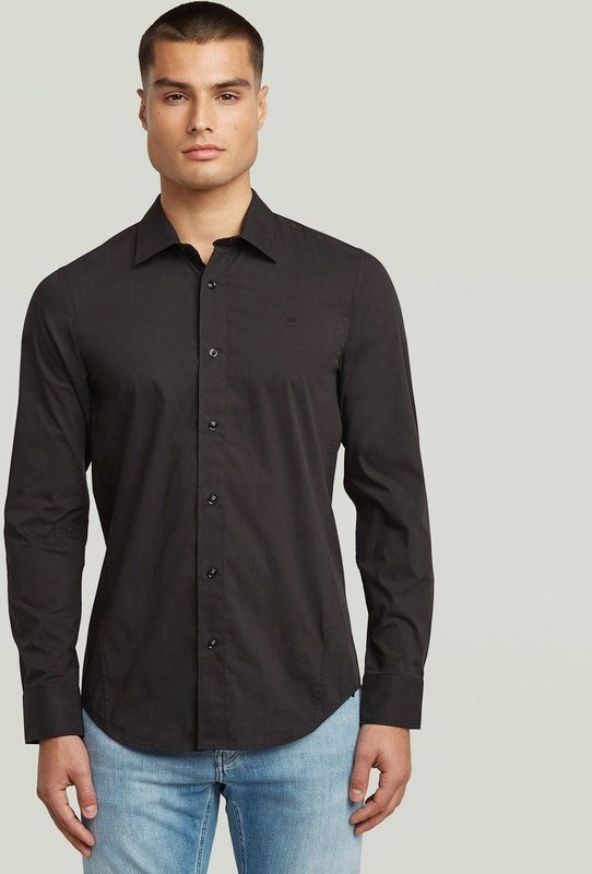 G-Star - Uniform D25176-D321-110 - Overhemd - Wit - Slim Fit - Lange Mouwen - Biologisch Katoen