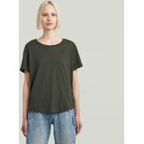 G-STAR - Rolled Up Sleeve Boyfriend Top - Grijs - Dames - 100% Biologisch Katoen
