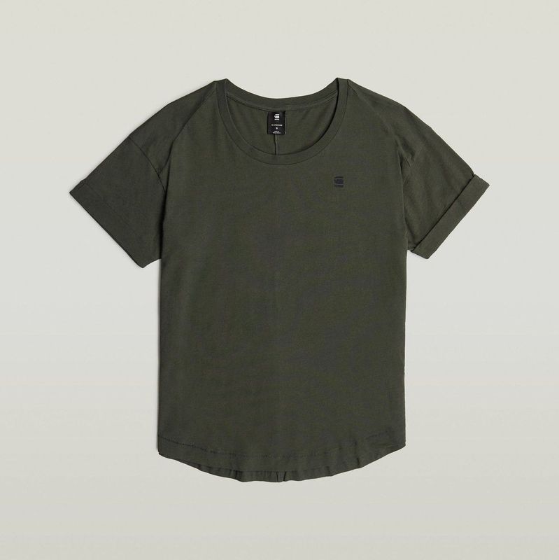 G-STAR - Rolled Up Sleeve Boyfriend Top - Grijs - Dames - 100% Biologisch Katoen