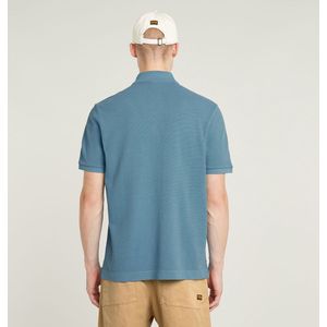 G-Star - D25937-D895-H055 - Polo - Blauw - Biologisch Katoen, Korte Mouwen, Normale Pasvorm