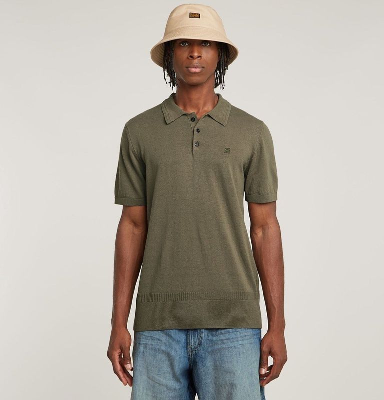 G-STAR - D25960-D997-273 - Poloshirt - Groen - Katoen - Korte Mouwen