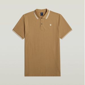 G-Star - Dunda Slim Polo - Zand Beige - Katoen Piqué