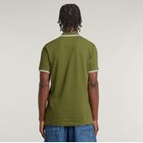 G-Star - Dunda Slim Stripe - Polo - Groen - Korte Mouwen - Biologisch Katoen