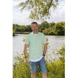 Trui - Effen - Katoen - Polokraag - Kwartmouw