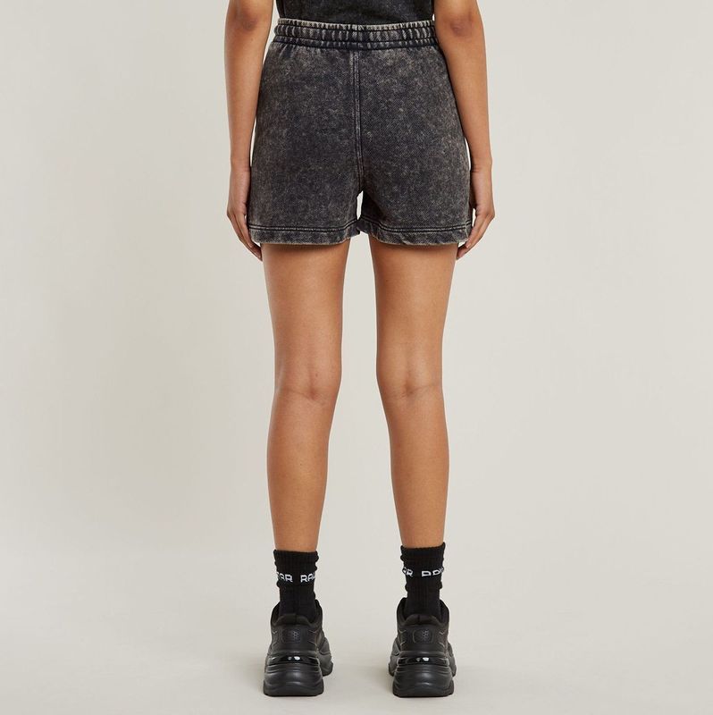 Broek - Sweatstof - Kort - Gedrapeerd - Elastische Taille