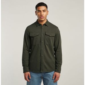 G-star Marine Pockets Overhemd - Marine - 100% Biologisch Katoen - Lange Mouwen