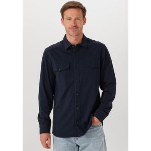 Jersey Shirt - Marine - 100% Biologisch Katoen - Rechte Pasvorm - Lange Mouwen