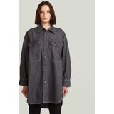 Oversized Blouse - Grijs - Denim - Dames