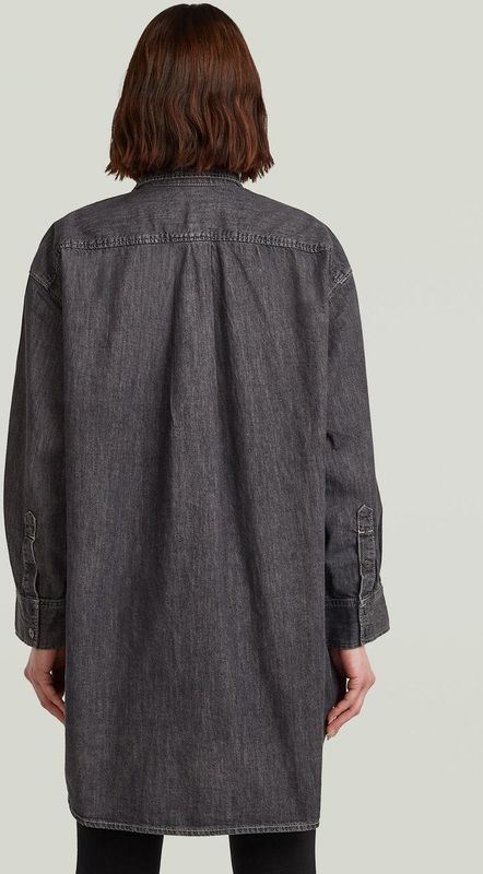 Oversized Blouse - Grijs - Denim - Dames
