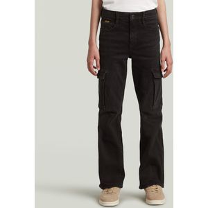 Strace - Straight Cargojeans - Zwart - Meisjes