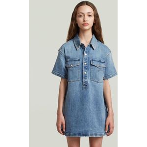 Collar - Denim Blousejurk - Lichtblauw - Meisjes