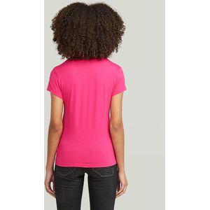 Eyben - T-shirt - Effen Kleur - V-hals - Kwartmouw - Slanke Pasvorm